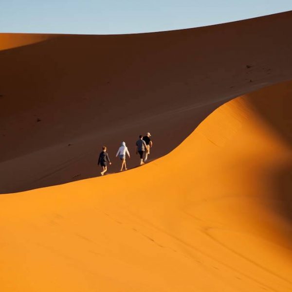 Walking on the highest dune